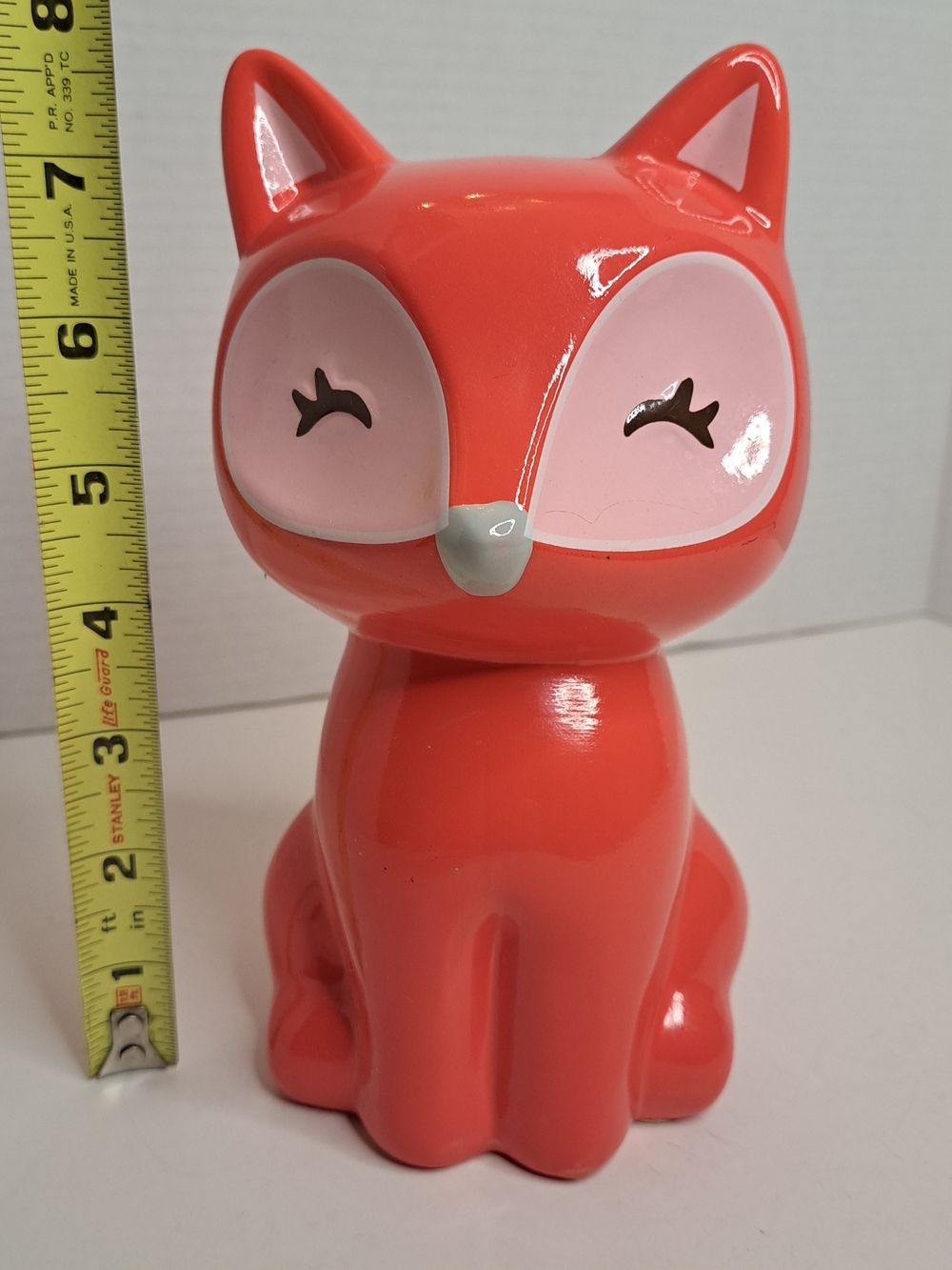 Fab Starpoint Fox "Foxy" Ceramic Coin Bank Made for Target Stores in 2014